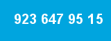 923 647 95 15 923 647 95 15